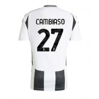 Dres Juventus Andrea Cambiaso #27 Domáci 2024-25 Krátky Rukáv